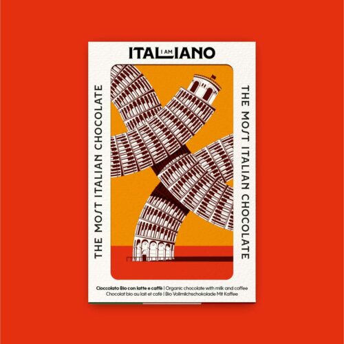 TORRE DI PISA - Cioccolato biologico con latte e caffè